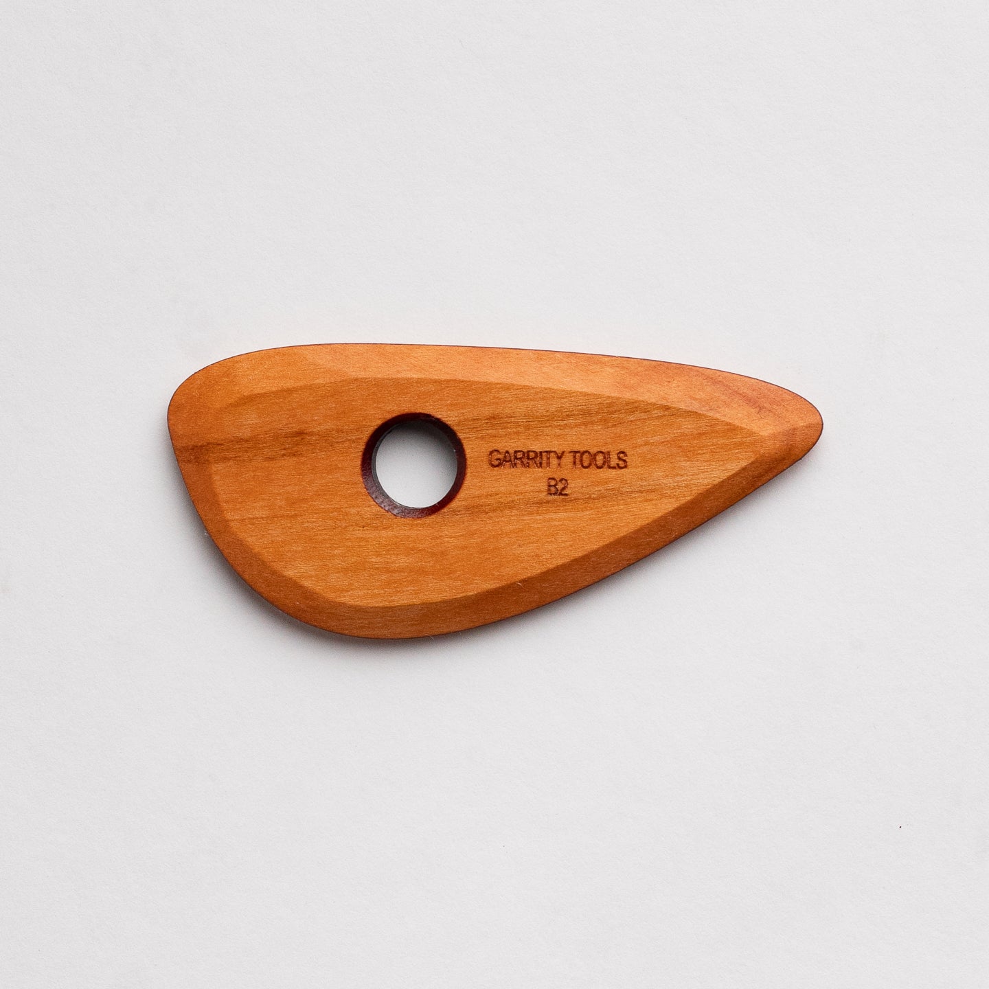 Garrity Tools B2 wooden pottery rib on white background