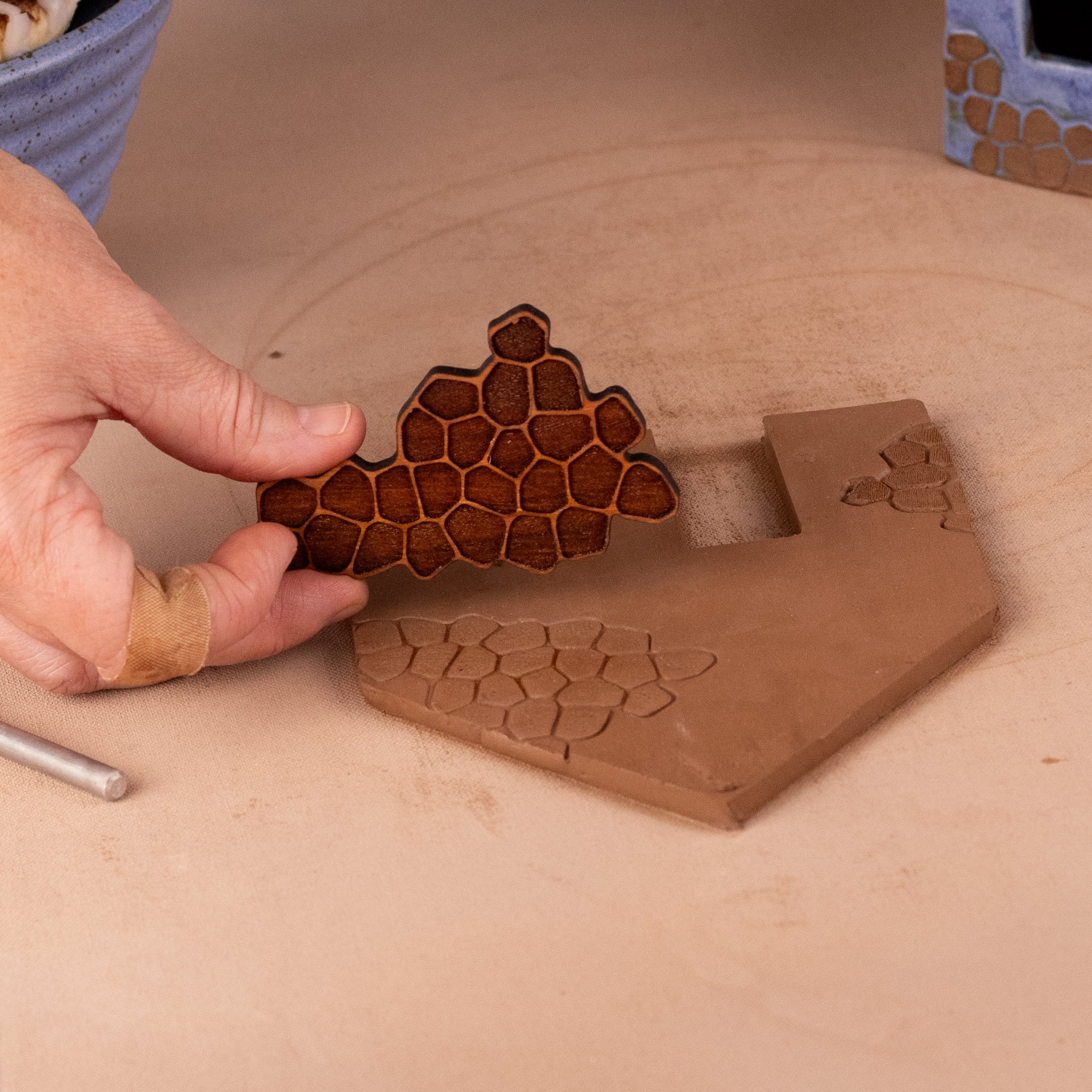 Tealight House Stencil