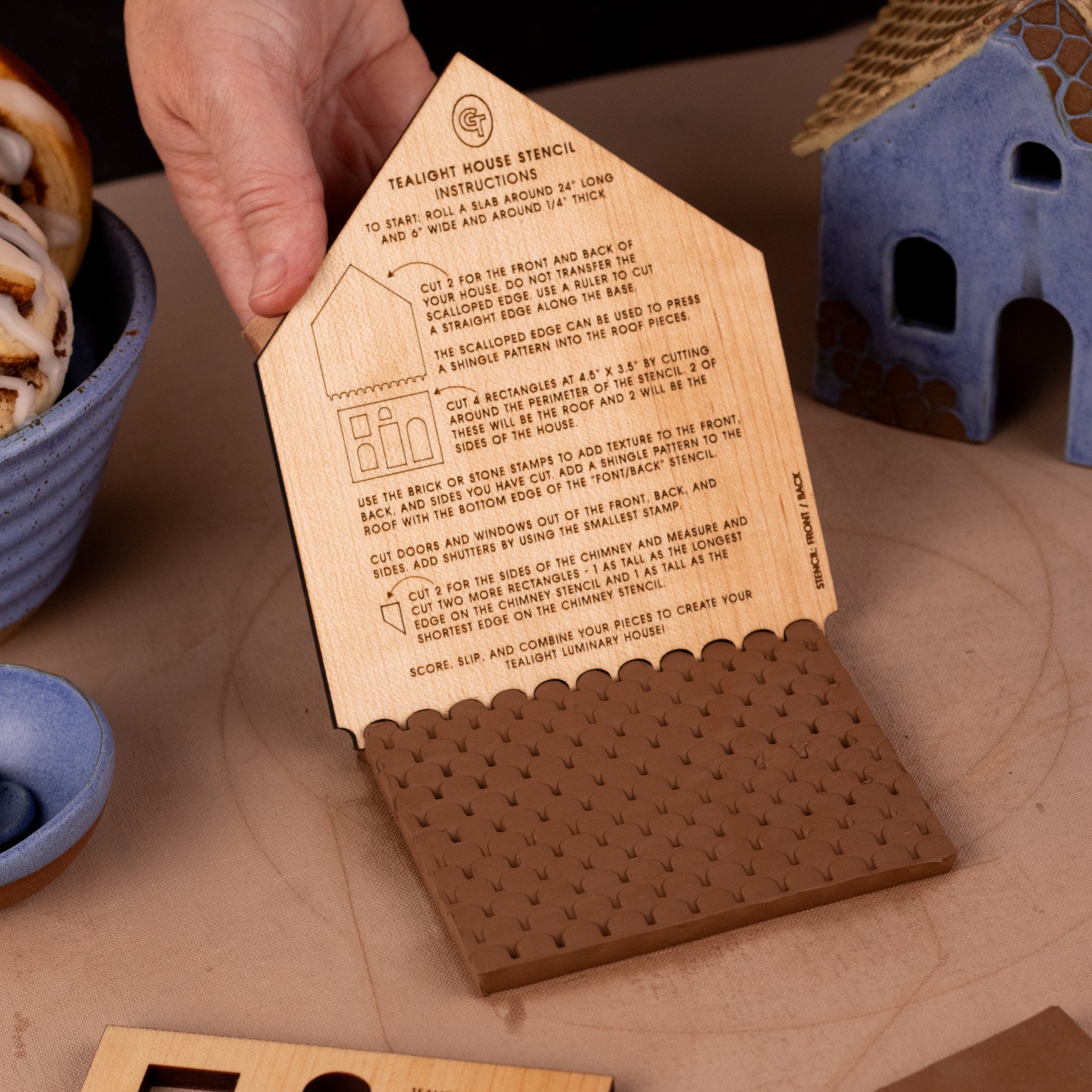 Tealight House Stencil