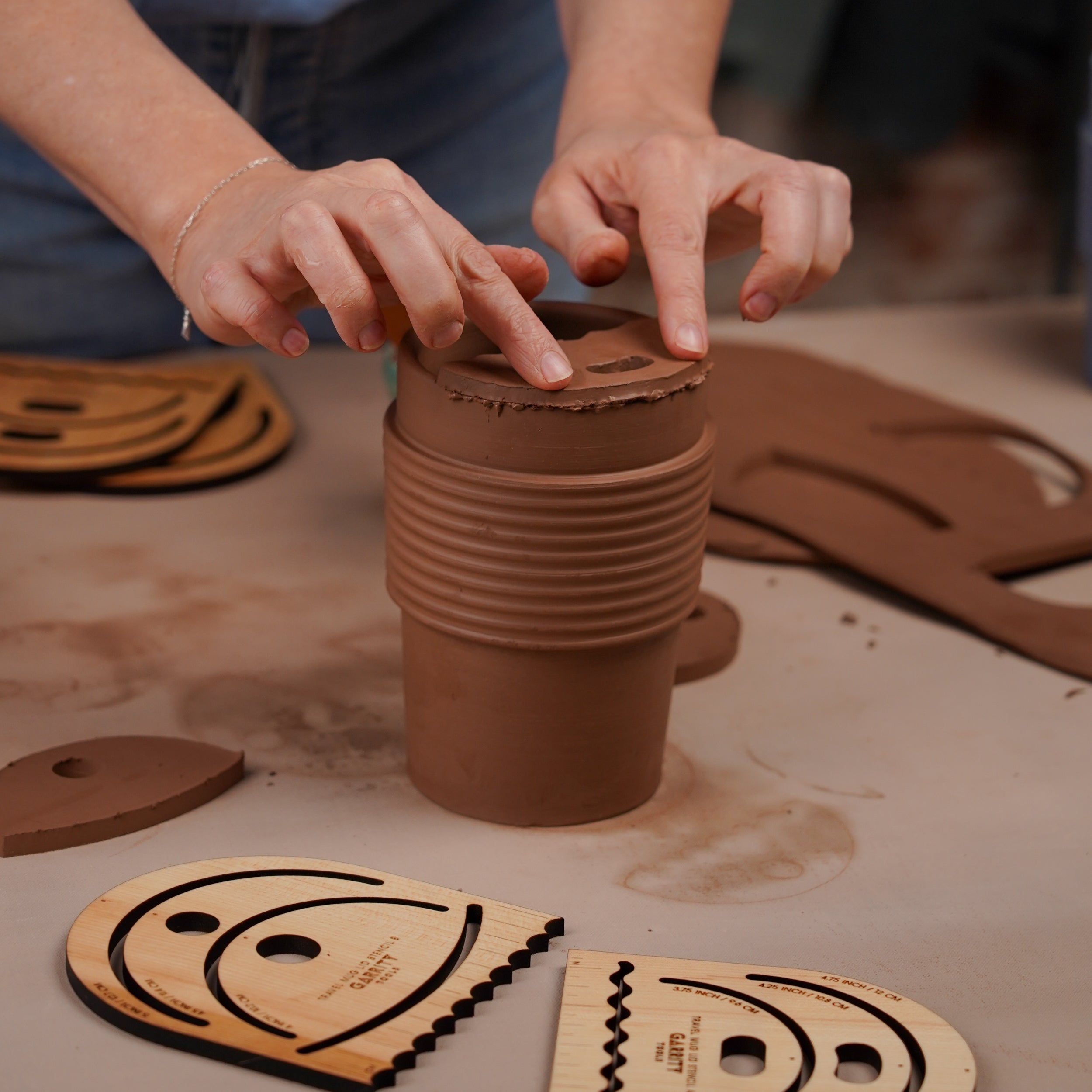Travel Mug Lid Stencil