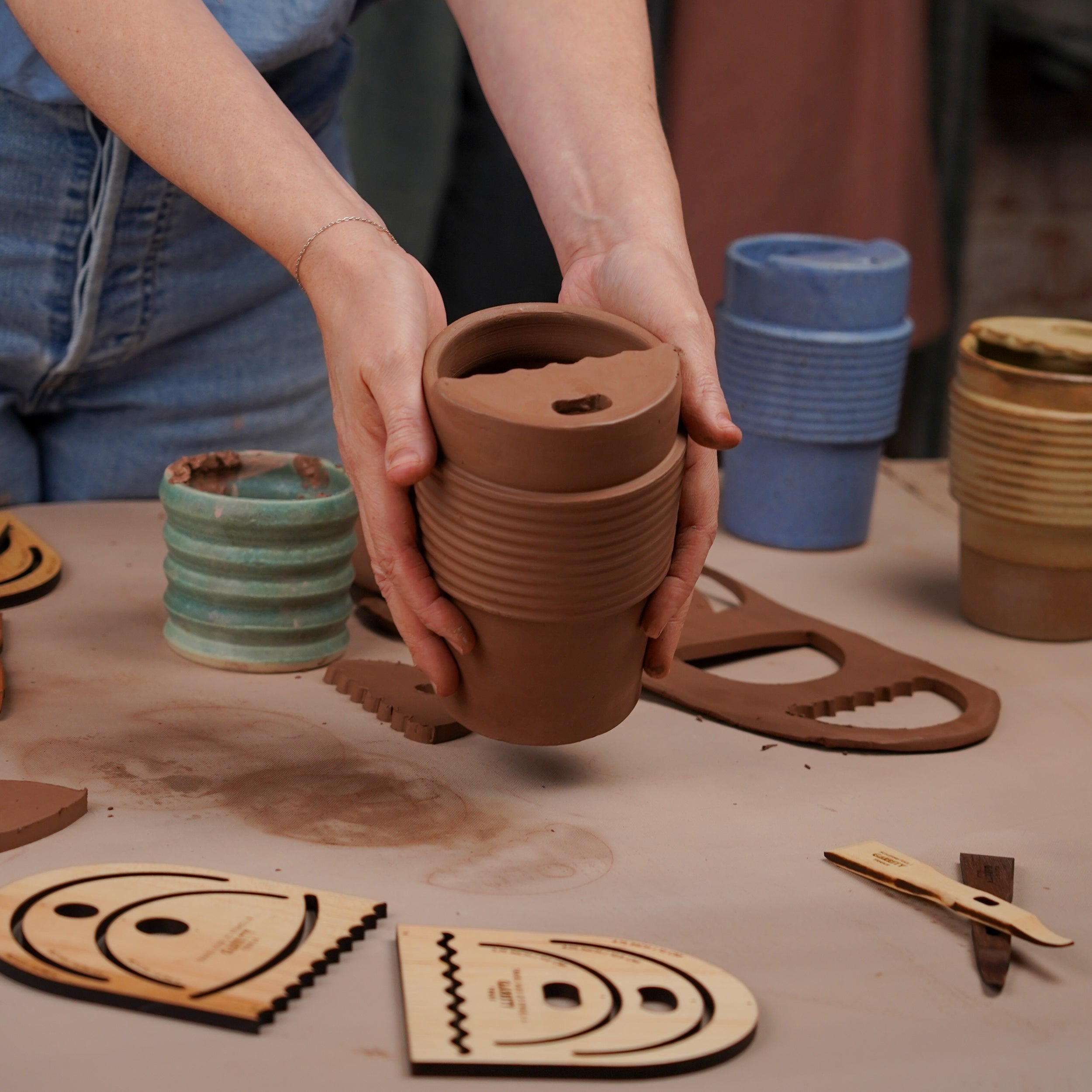 Travel Mug Lid Stencil