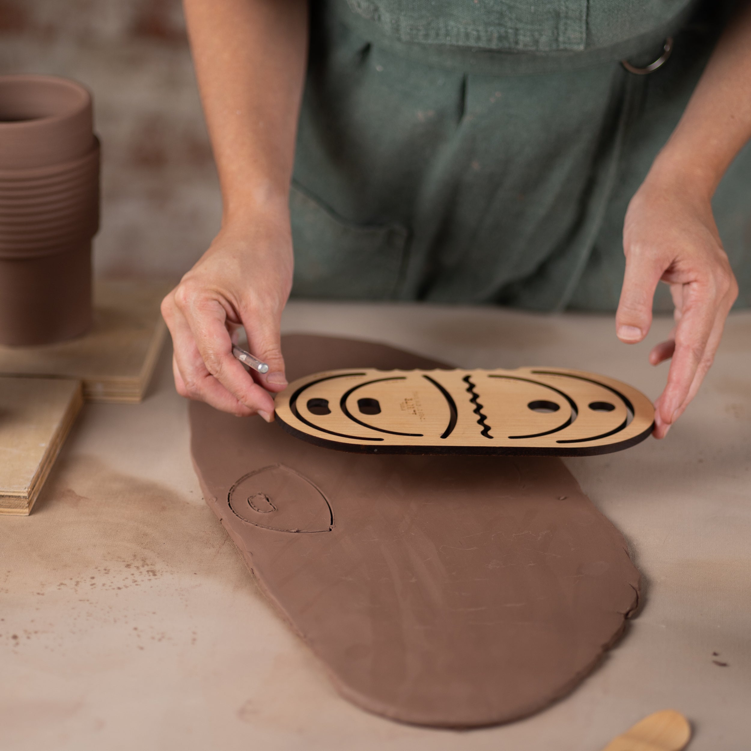 Travel Mug Lid Stencil