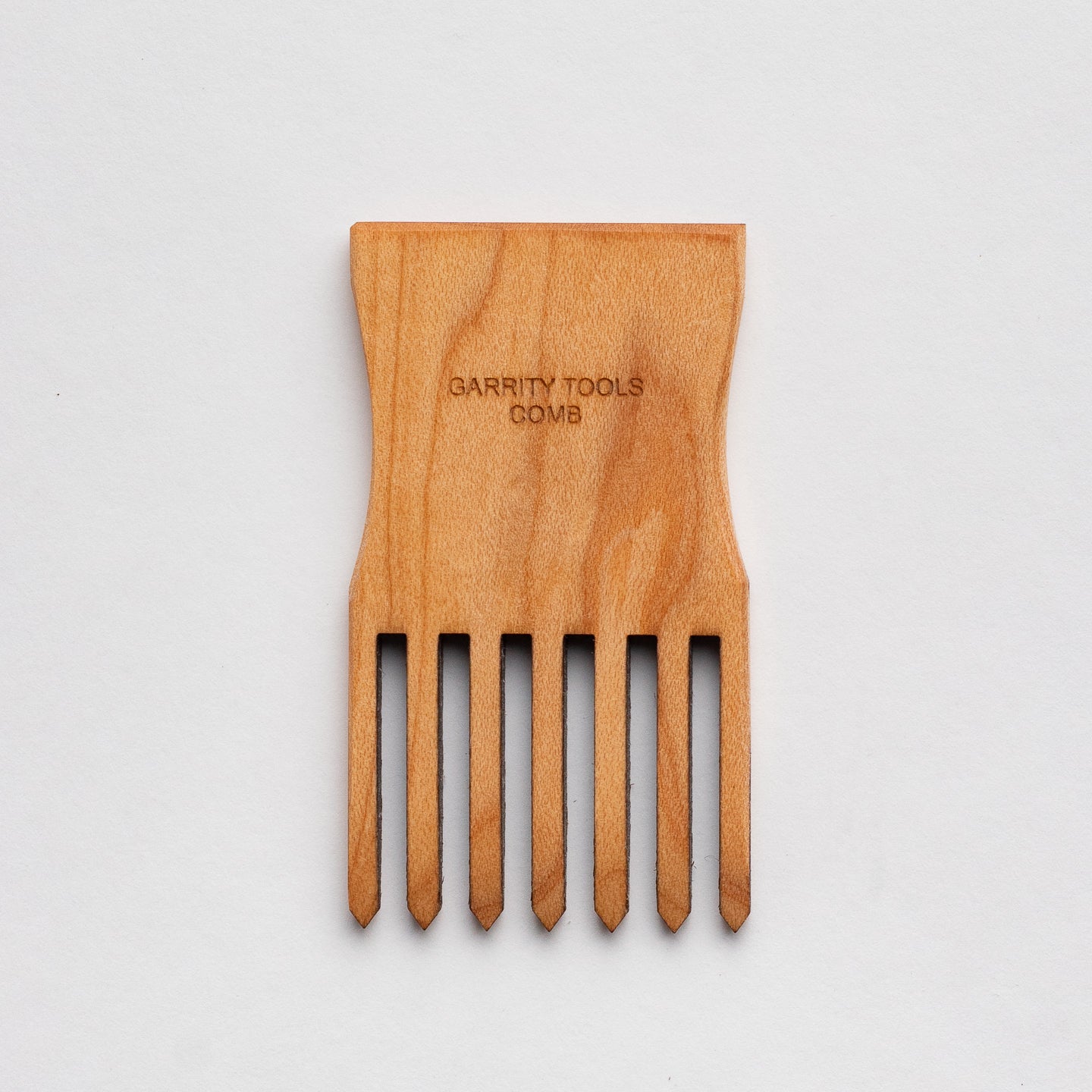 Garrity Tools Comb wooden pottery rib on white background